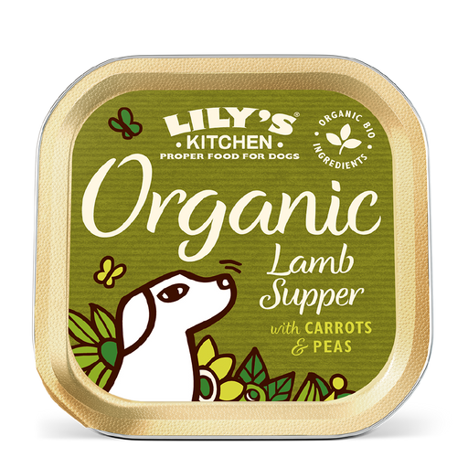 Lily's Kitchen Organic Lamb Supper with Carrots & Peas Wet Dog Food