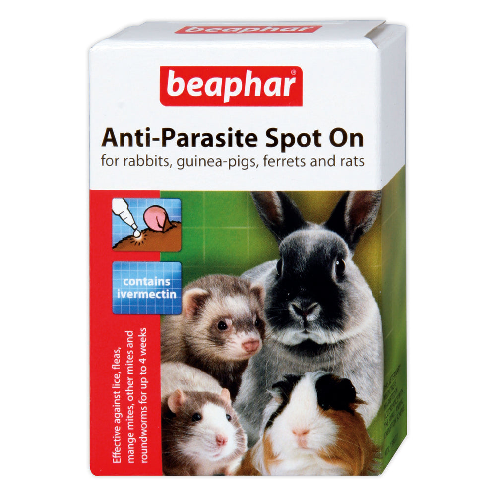Beaphar Anti Parasite Spot On for Small Animals (weighing >300g) 4 pipettes