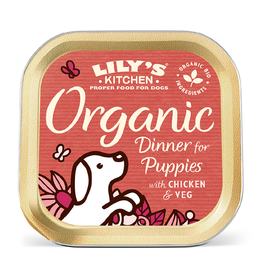 Lily's Kitchen Organic Dinner for Puppies with Chicken & Vegetables Wet Dog Food