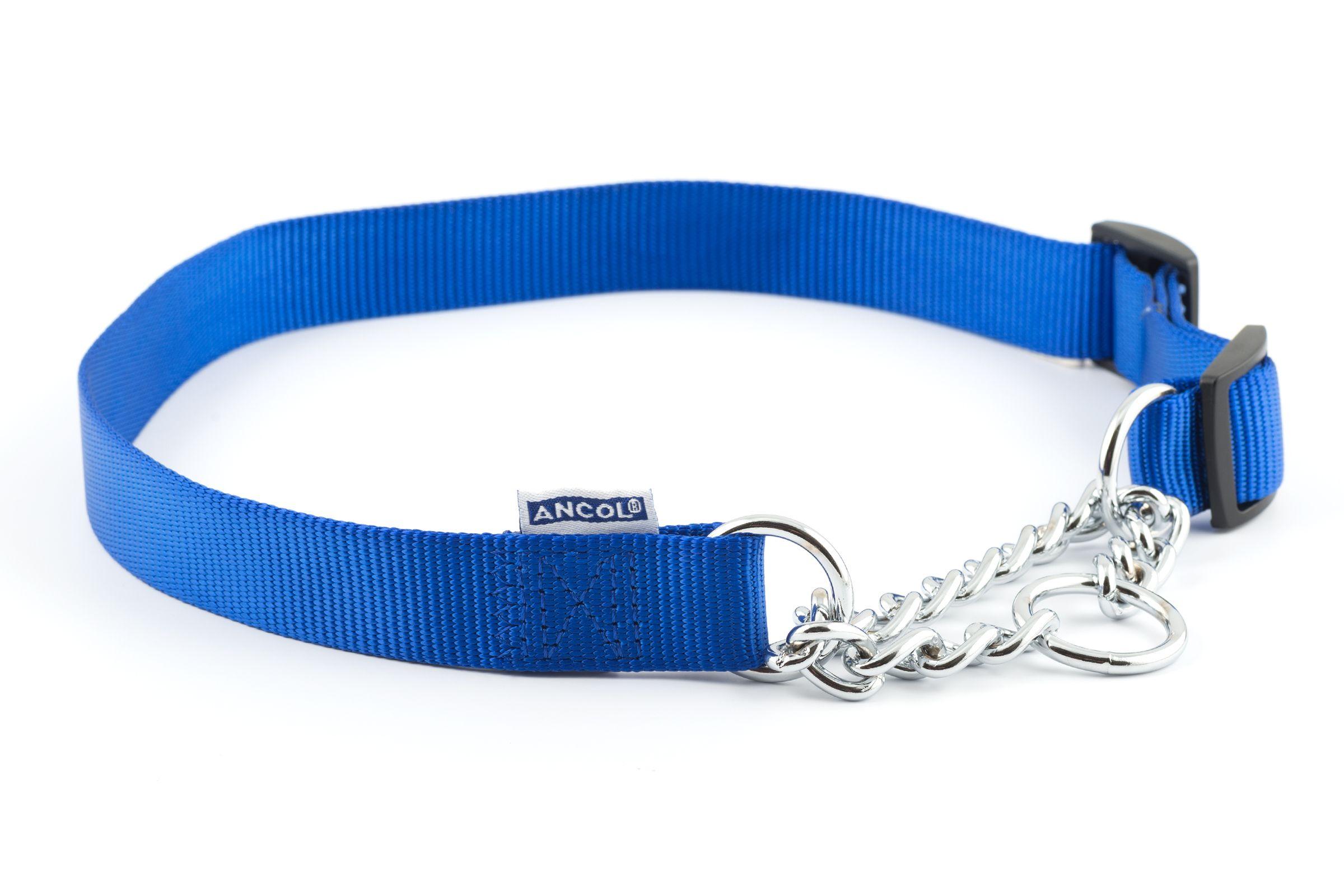 Ancol Nylon Check Chain Dog Collar