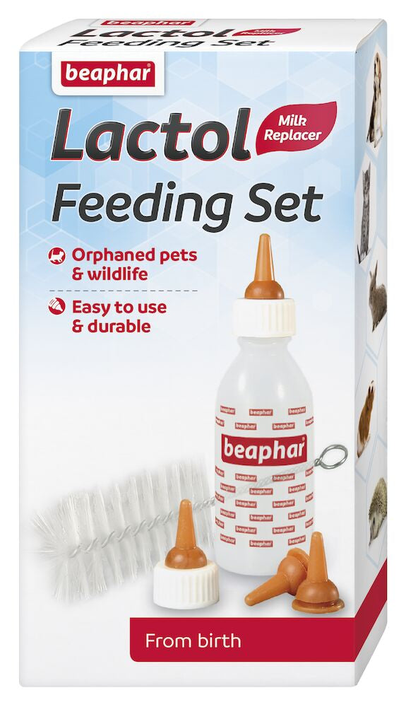 Beaphar Lactol Milk Replacer Bottle & Teats for Kittens & Puppies