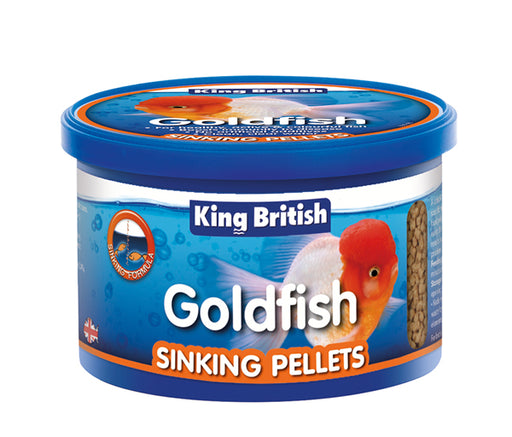 King British Goldfish Sinking Pellets Fish Food 140g