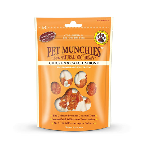 Pet Munchies Chicken and Calcium Dog Treats 100g