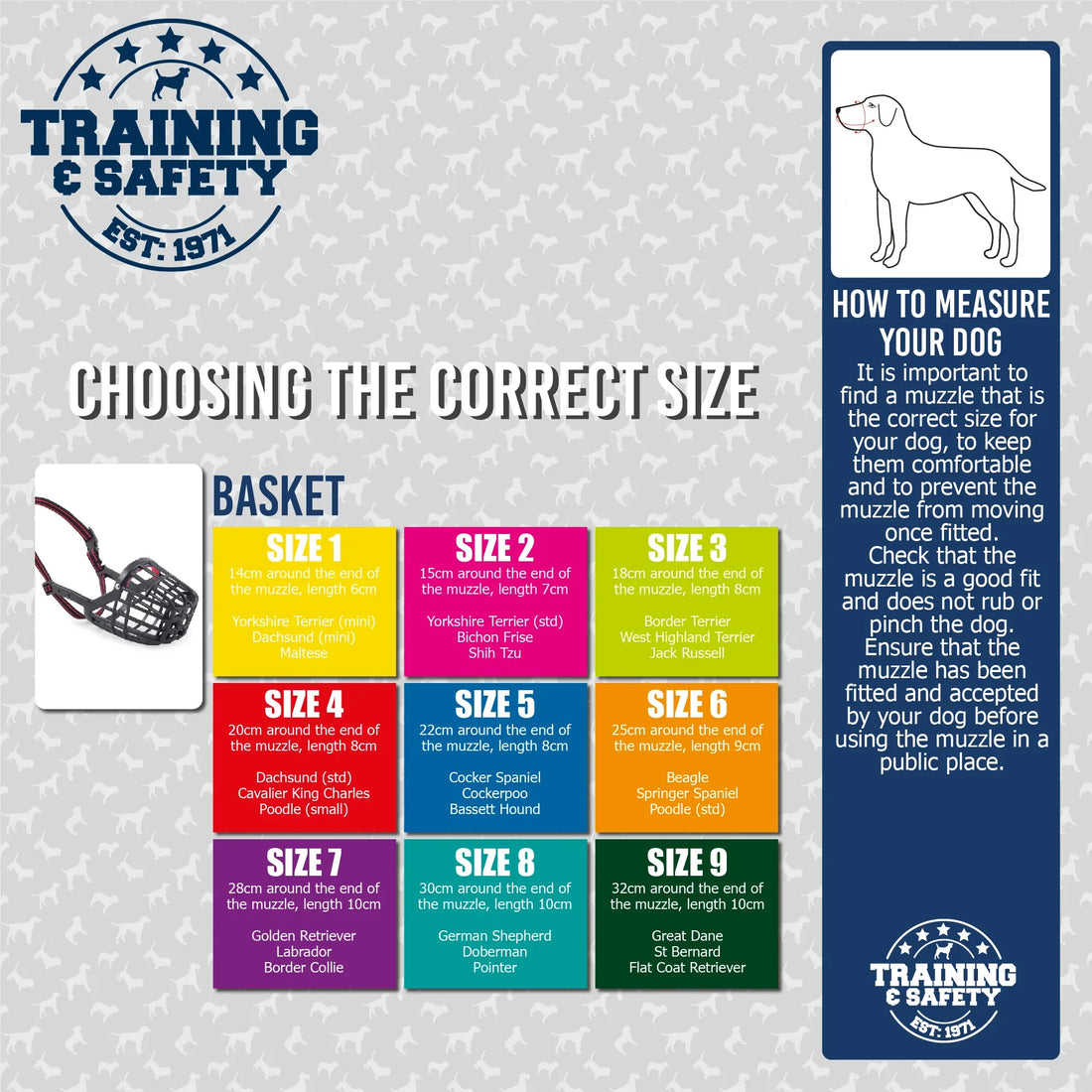 Ancol Gentle Strong Secure Comfortable Muzzle Black/Red Size 8