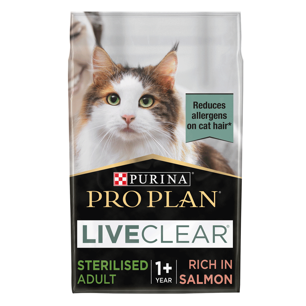 Pro Plan Adult Allergen Reducing Sterilised Liveclear Salmon Dry Cat Food