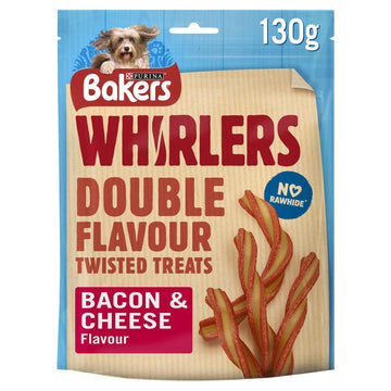 Bakers Whirlers Bacon and Cheese Dog Treats