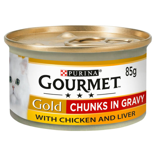 Gourmet Gold Chunks in Gravy Chicken and Liver Wet Cat Food