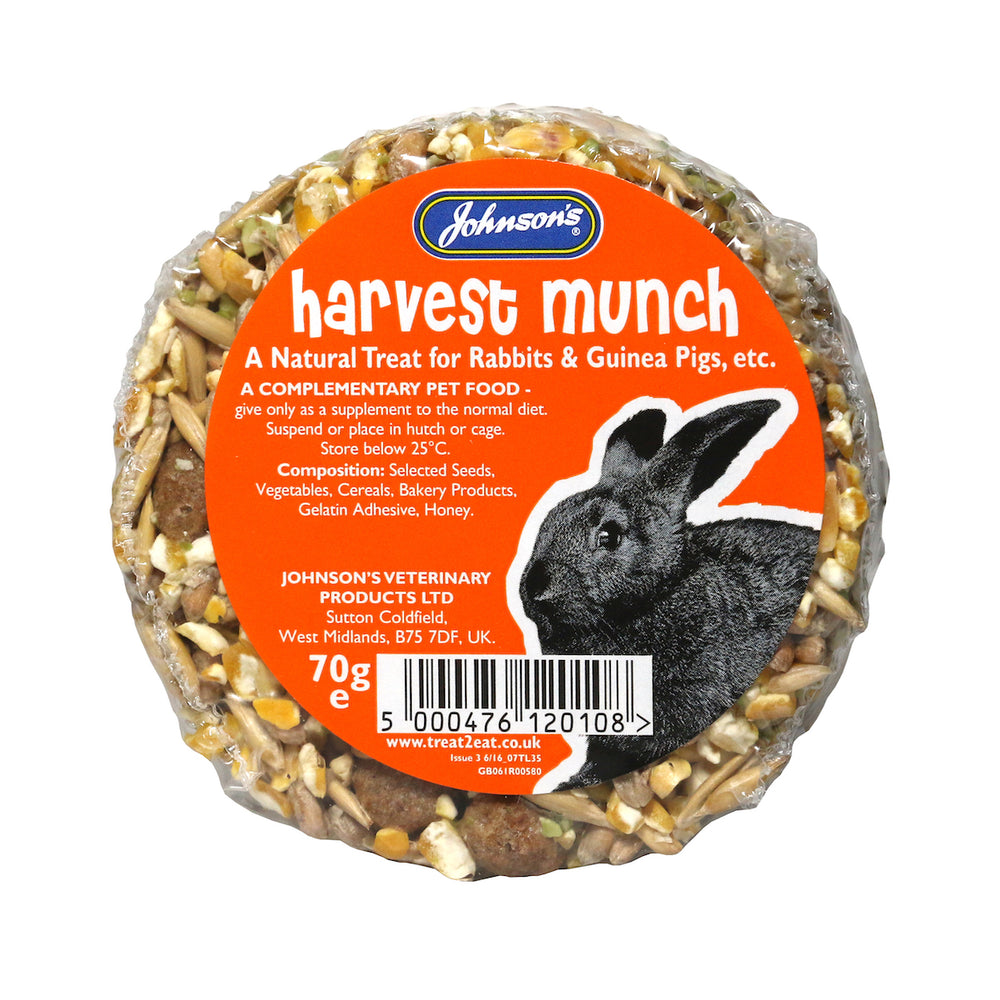 Johnsons Harvest Munch for Rabbits/Guinea Pigs 70g
