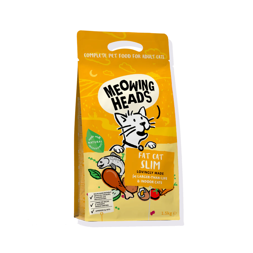 Meowing Heads Fat Cat Slim Dry Cat Food 1.5kg