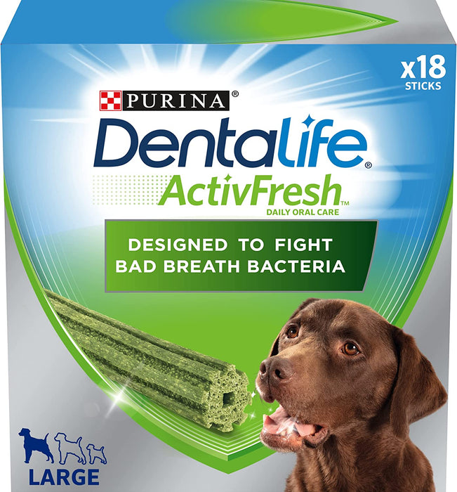 Dentalife ActivFresh Large Dog Treat Dental Chew 4 Sticks