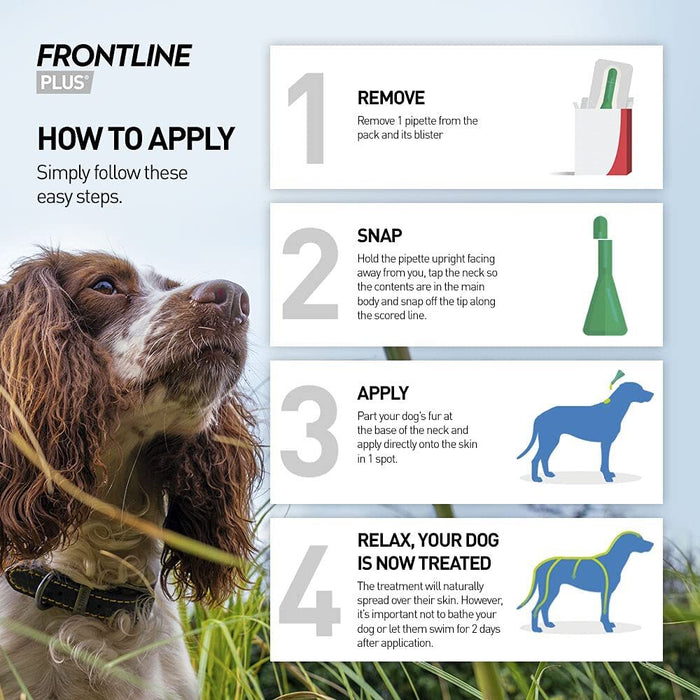 Frontline Plus Spot On for X Large Dog (40+kg) - 3 pack