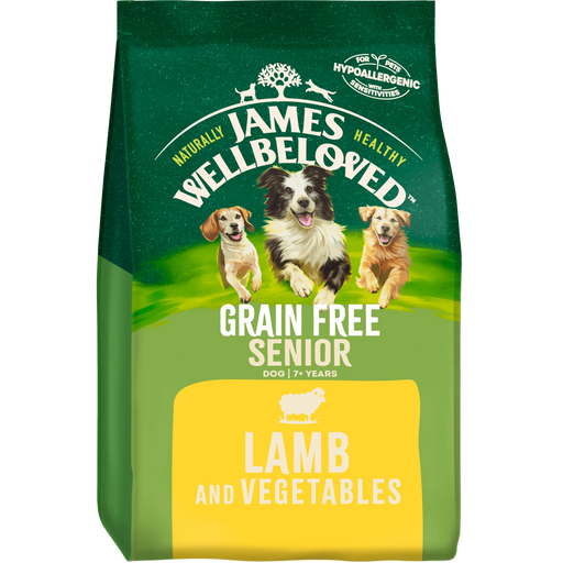 James Wellbeloved Grain Free Senior Lamb & Vegetable Dry Dog Food 10kg