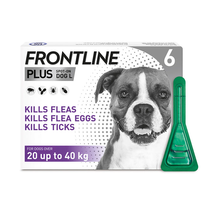 Frontline Plus Treatment Large Dog (20-40kg) - 6 pack