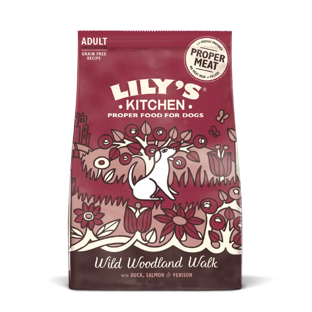 Lily's Kitchen Adult Wild Woodland Walk Duck/Salmon & Venison Dry Dog Food