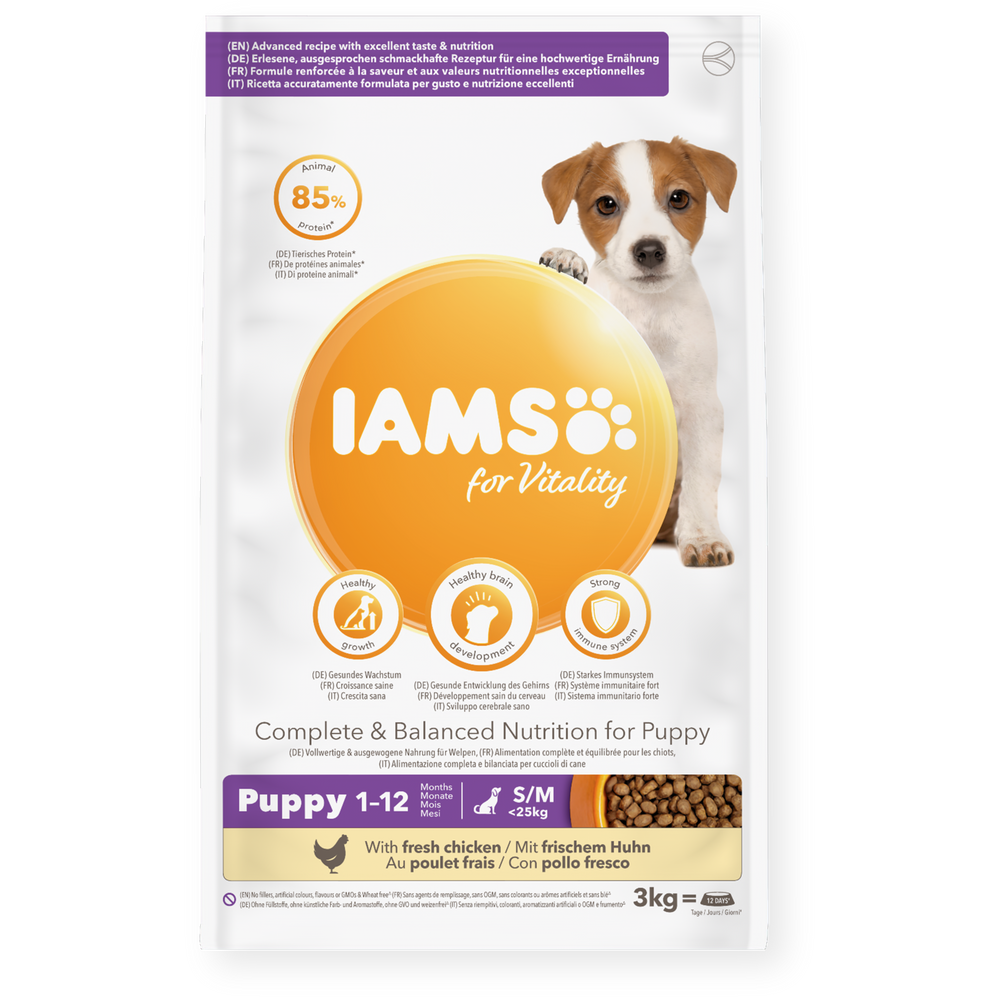 Iams Vitality Puppy Small/Medium Breed Fresh Chicken Dry Dog Food