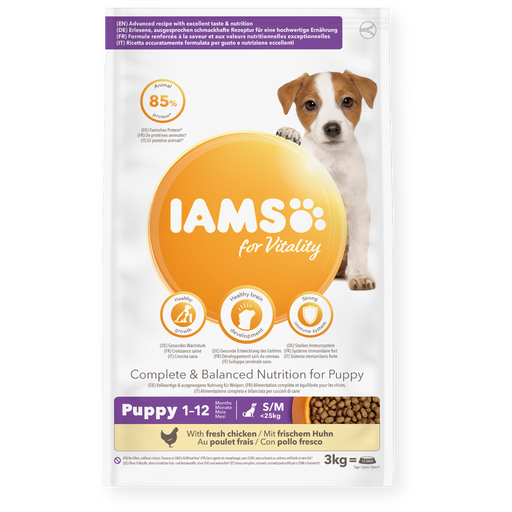 Iams Vitality Puppy Small/Medium Breed Fresh Chicken Dry Dog Food