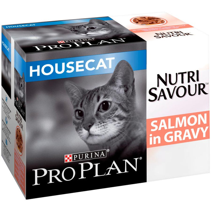 Pro Plan Adult Housecat Nutri Savour Salmon in Gravy Wet Cat Food