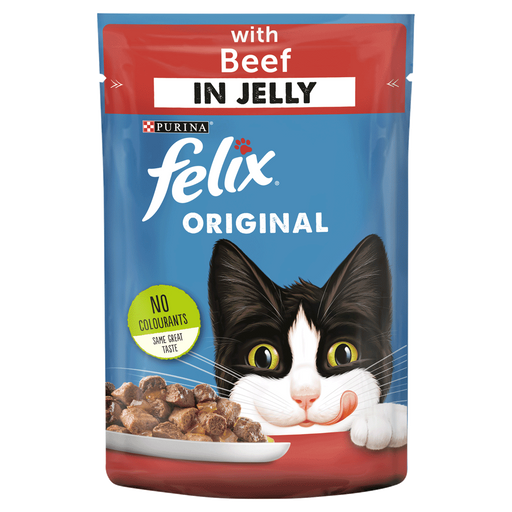 Felix Adult Original Beef in Jelly Wet Cat Food