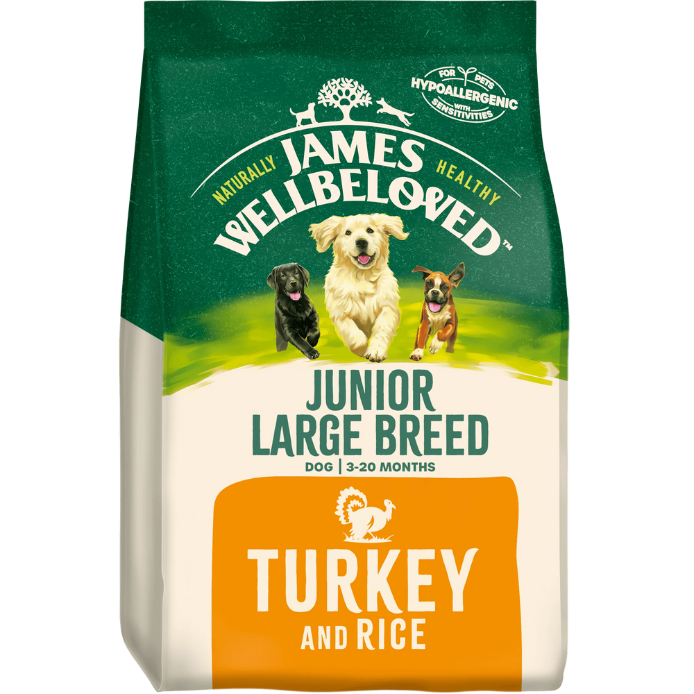James Wellbeloved Junior Large Breed Duck & Rice Dry Dog Food 15kg