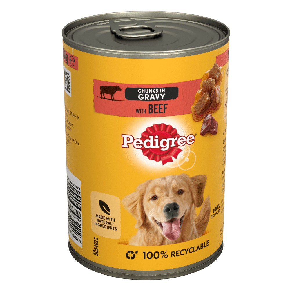 Pedigree Chunks in Gravy with Beef Adult Wet Dog Food 400g