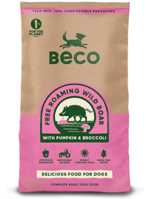 Beco Wild Boar with Pumpkin & Broccoli Dry Dog Food 12kg