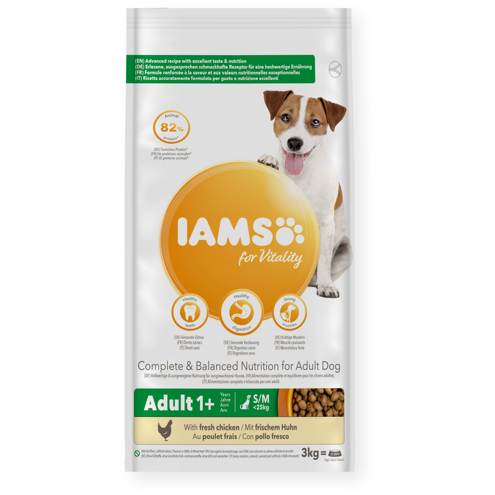 Iams Vitality Adult Small & Medium Breed Fresh Chicken Dry Dog Food