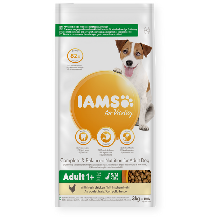 Iams Vitality Adult Small & Medium Breed Fresh Chicken Dry Dog Food