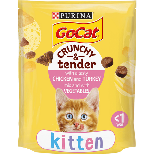 Go Cat Crunchy and Tender Kitten Chicken Dry Cat Food 800g