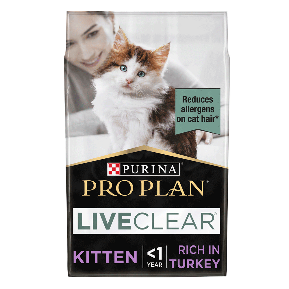 Pro Plan Kitten Allergen Reducing Liveclear Turkey Dry Cat Food 1.4kg