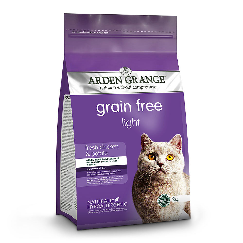 Arden Grange Adult Grain Free Light Fresh Chicken & Potato Dry Cat Food 4kg