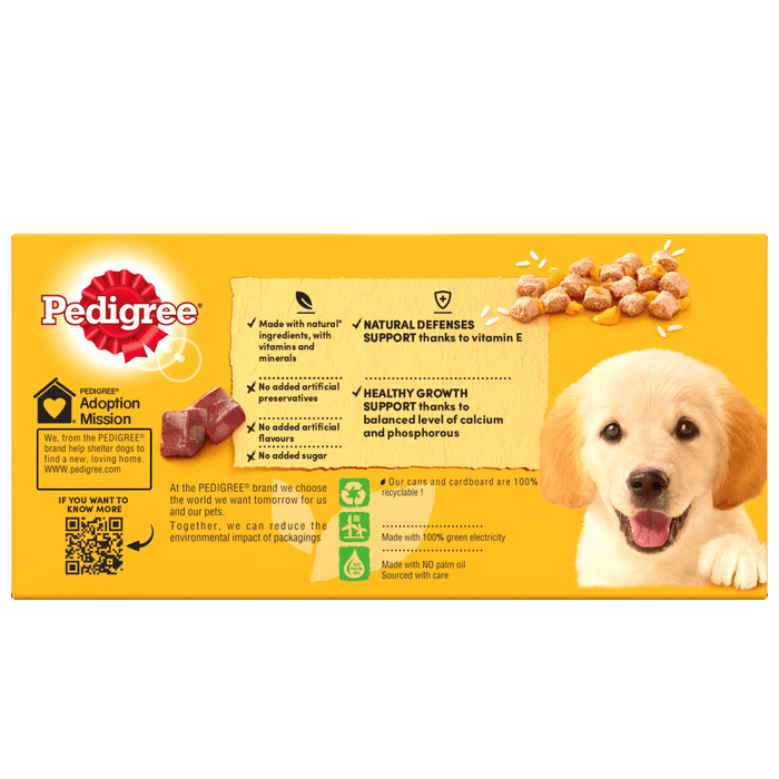 Pedigree Puppy Mixed Selection Chunks in Jelly Wet Dog Food 6 x 400g