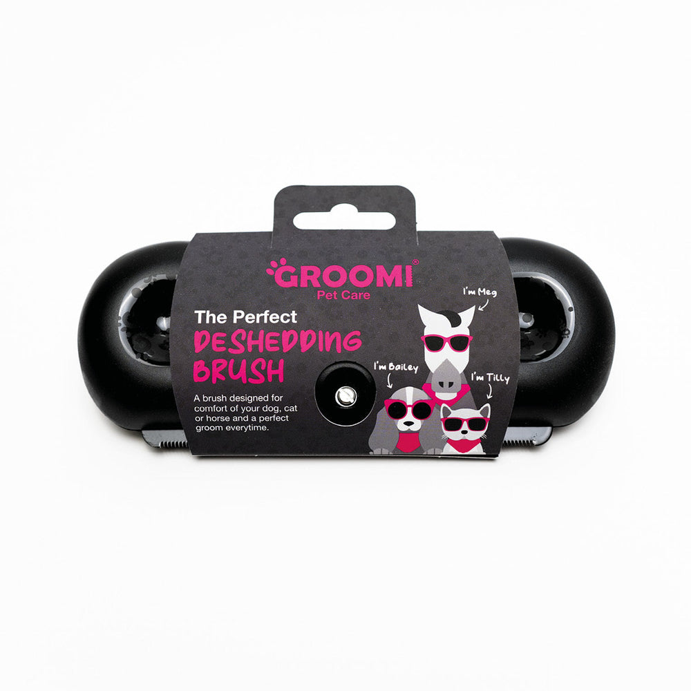 Groomi Deshedding Brush Black