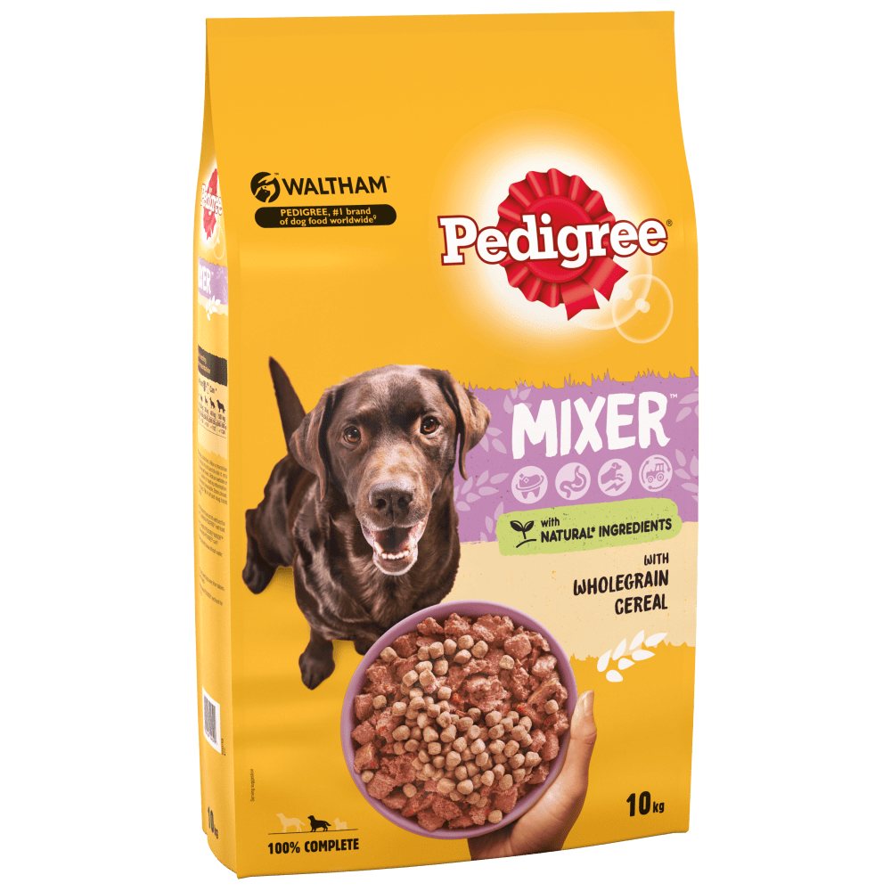 Pedigree Mixer with Wholegrain Cereal Adult Dry Dog Food 10kg