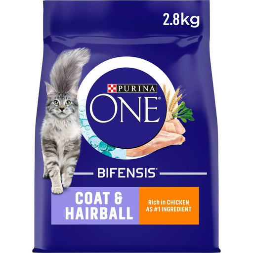 Purina One Adult Coat and Hairball Chicken Dry Cat Food 2.8kg