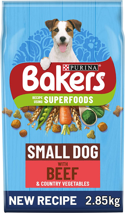 Bakers Adult Small Dog Beef with Vegetables Dry Dog Food