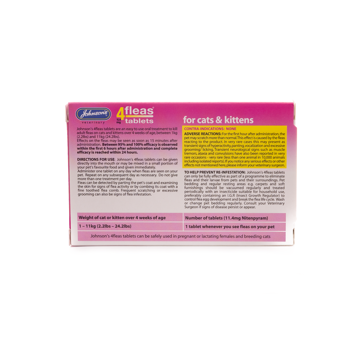 Johnsons 4fleas Tablets for Cats & Kittens