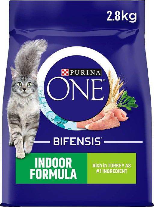Purina One Adult Indoor Turkey Dry Cat Food 2.8kg