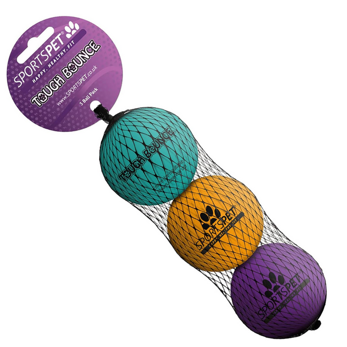 Sportspet Tough Bounce Ball 3 pack