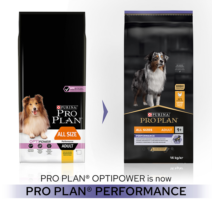 Pro Plan Adult All Size Performance Chicken Dry Dog Food 14kg