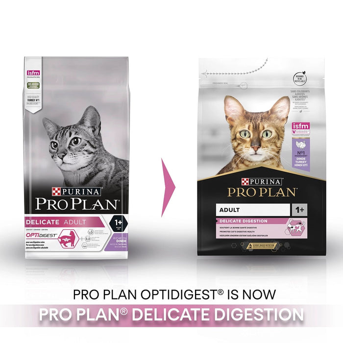 Pro Plan Adult Delicate Digestion Turkey Dry Cat Food 3kg