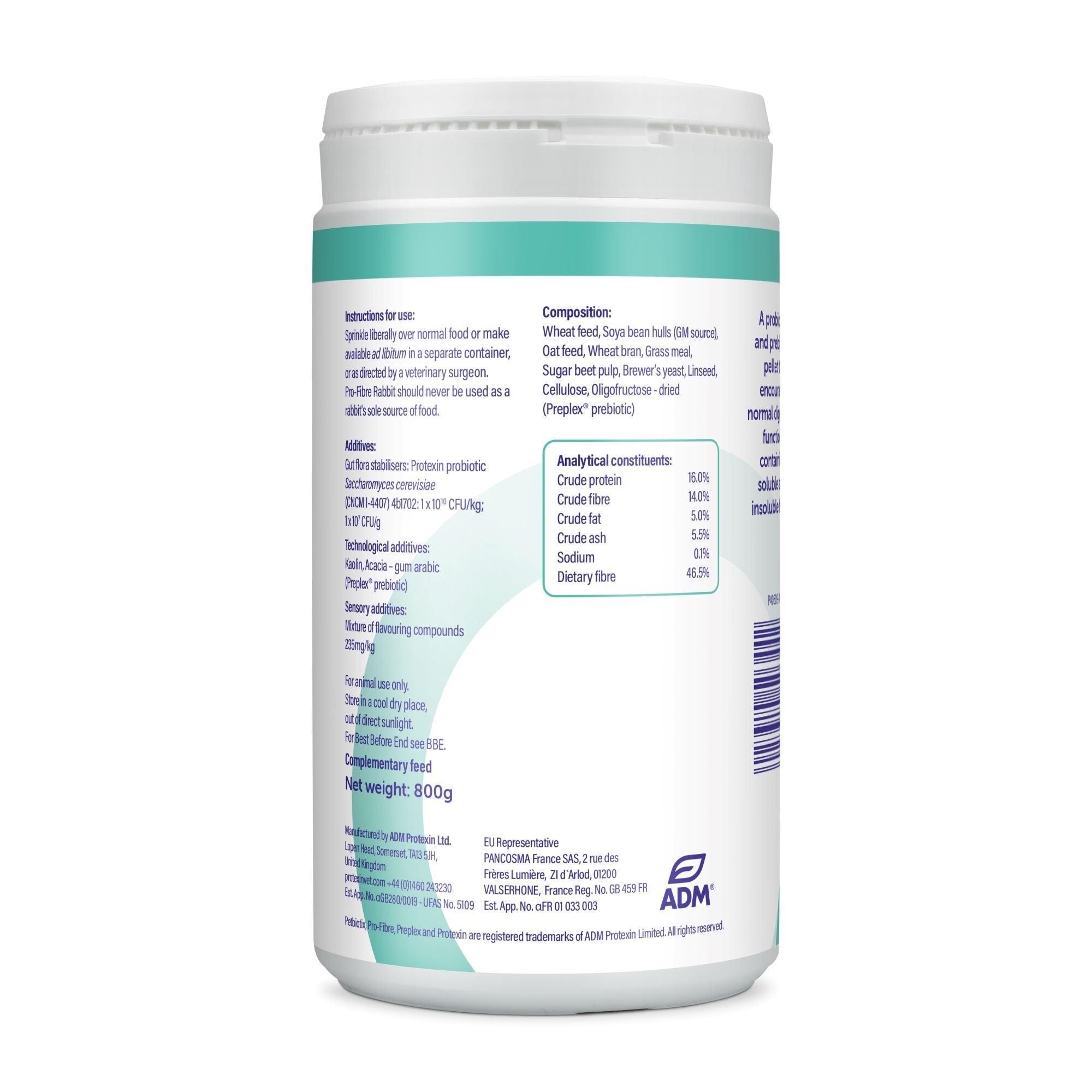 Protexin Veterinary Pro-Fibre for Rabbits 800g – PetsMagnet.co.uk