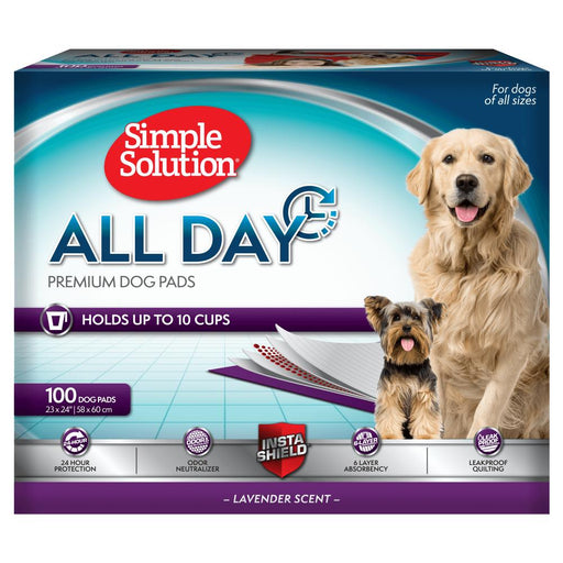 Simple Solution Puppy All Day Training Pads Lavender Scent 50 pads