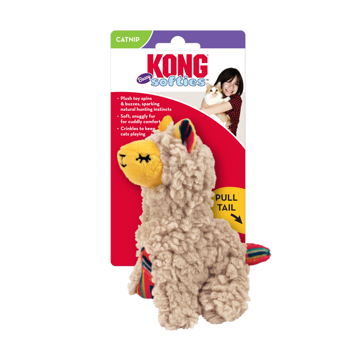 KONG Softies Buzzy Dog Toy Llama