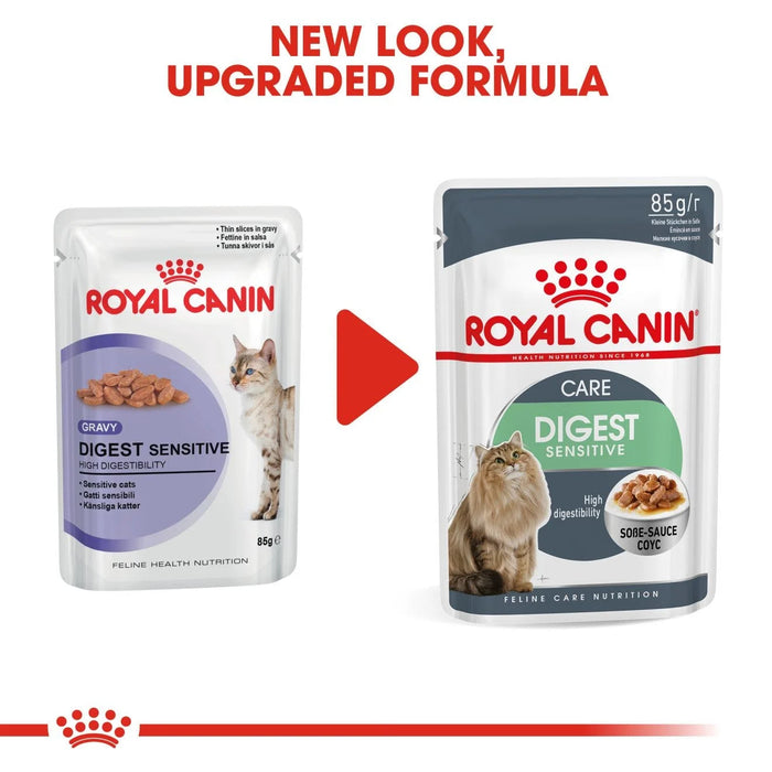 Royal Canin Adult Digest Sensitive Chunks In Gravy Wet Cat Food