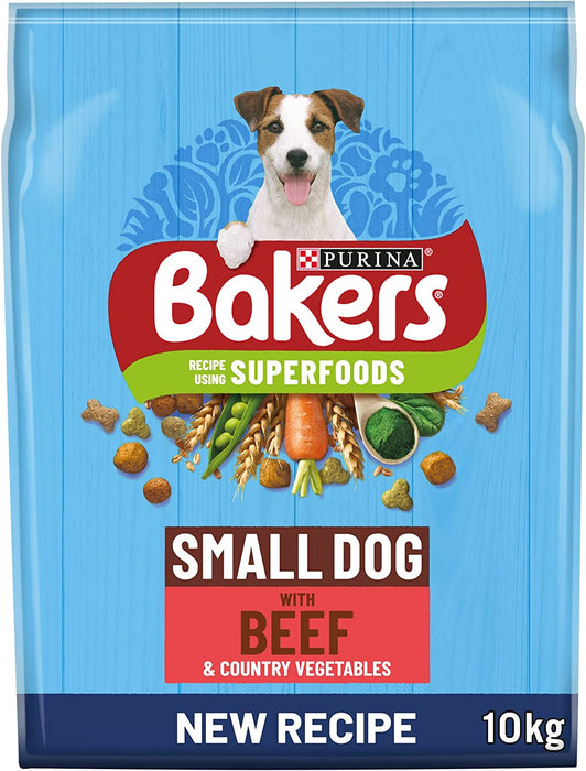 Bakers Adult Small Dog Beef with Vegetables Dry Dog Food