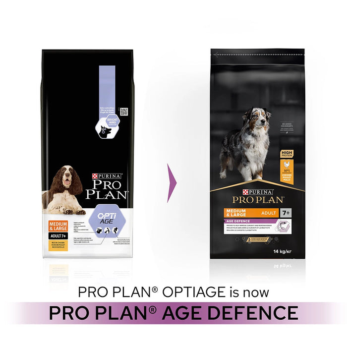Pro Plan Medium and Large Adult 7+ Age Defence Chicken Dry Dog Food