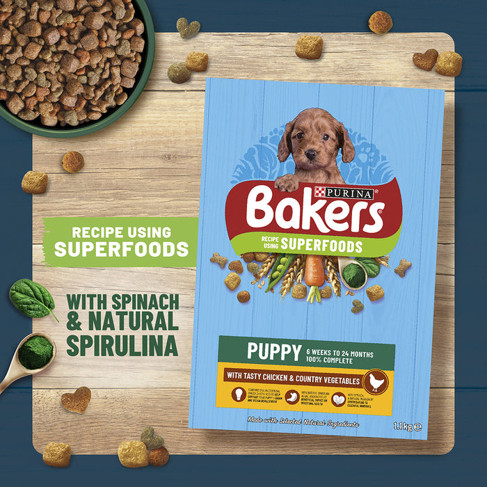 Bakers Puppy Chicken with Vegetables Dry Dog Food