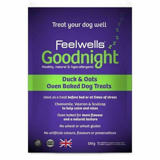 Feelwells Benefits Goodnight Duck & Oats Dog Treats 130g