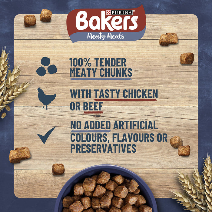 Bakers Adult Meaty Meals Chicken Dry Dog Food