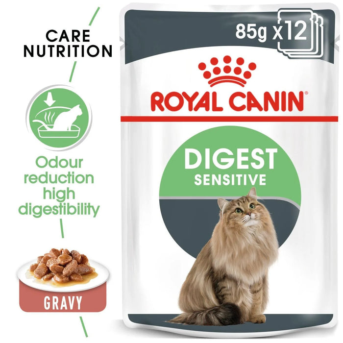 Royal Canin Adult Digest Sensitive Chunks In Gravy Wet Cat Food